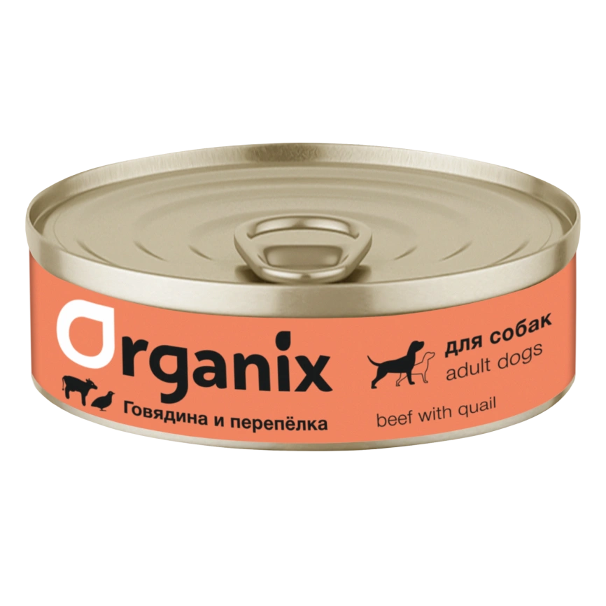 Влажный корм Organix Preventive Line Beef & Quail для собак, с говядиной и перепелкой, 100 г фото 1
