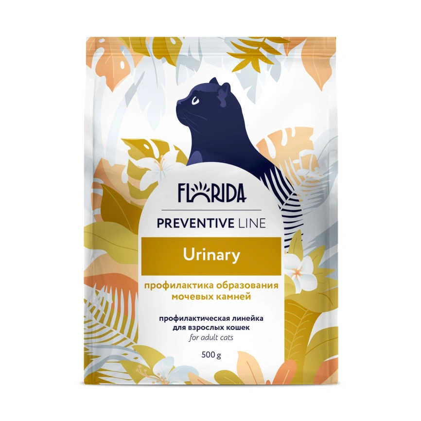 Сухой корм FLORIDA Urinary для кошек для профилактики образования мочевых камней, 500 г фото 1