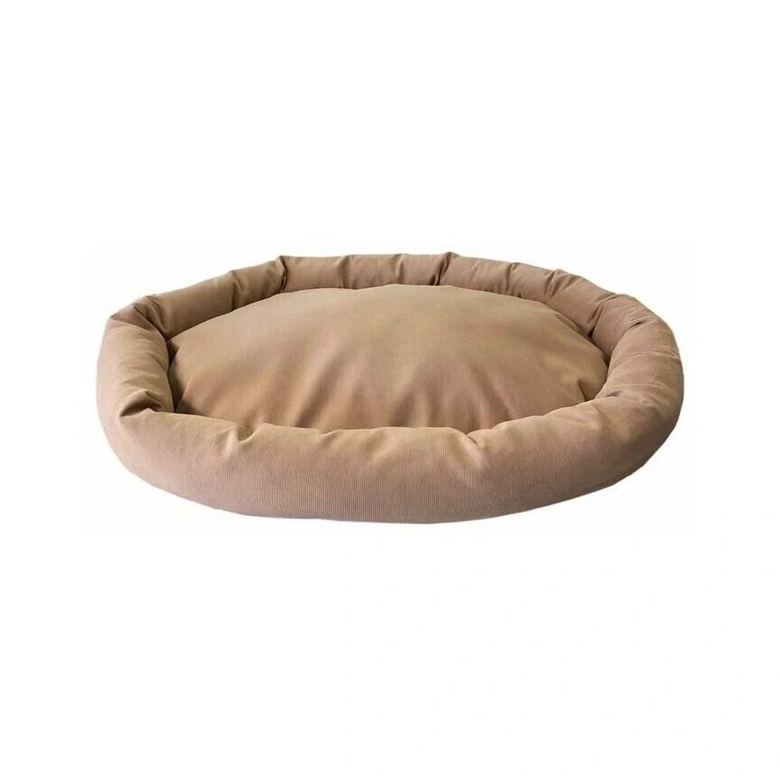 Лежак Homepet для домашних животных, Микровелюр Caramel №2 карамель, 70 см х 53 см х 10 см фото 1