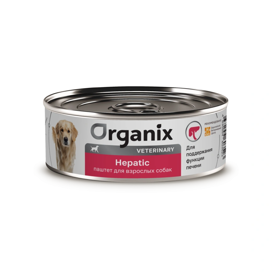 Влажный корм Organix Veterinary Hepatiс для взрослых собак для поддержания функции печени, 100 г фото 1