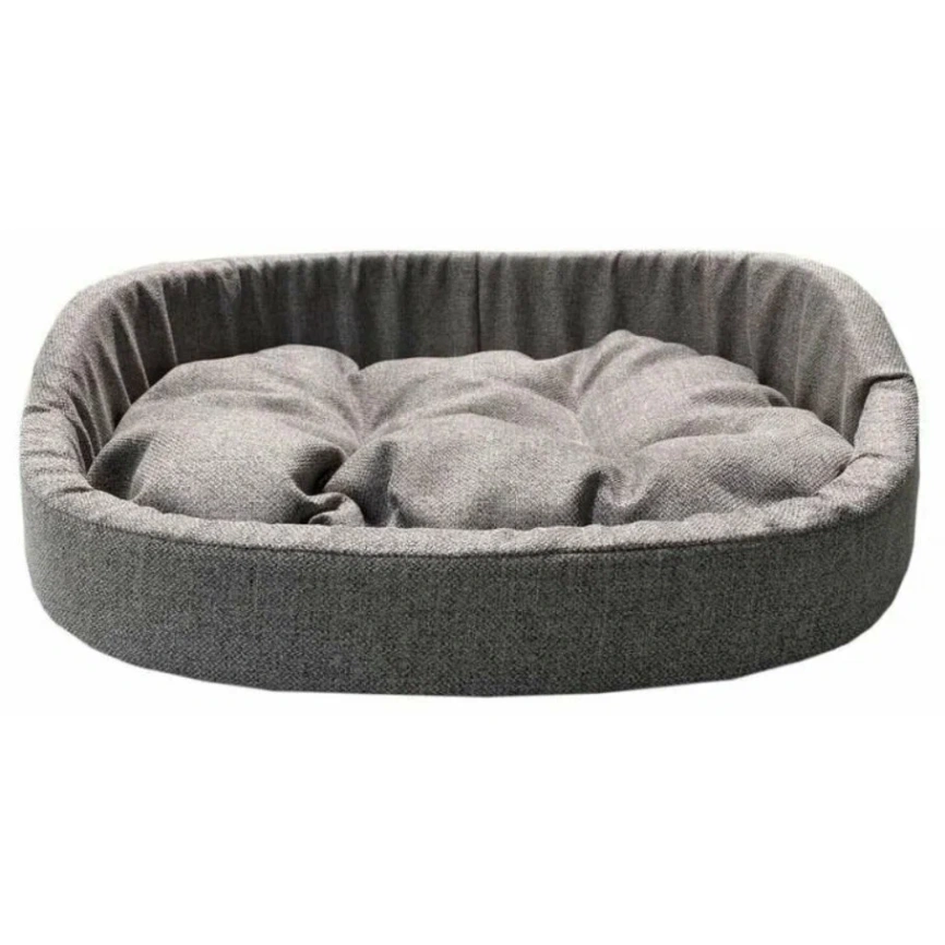 Лежак Homepet Silver для домашних животных, Жаккард Krona №3, 57 см х 45 см х 17 см фото 1