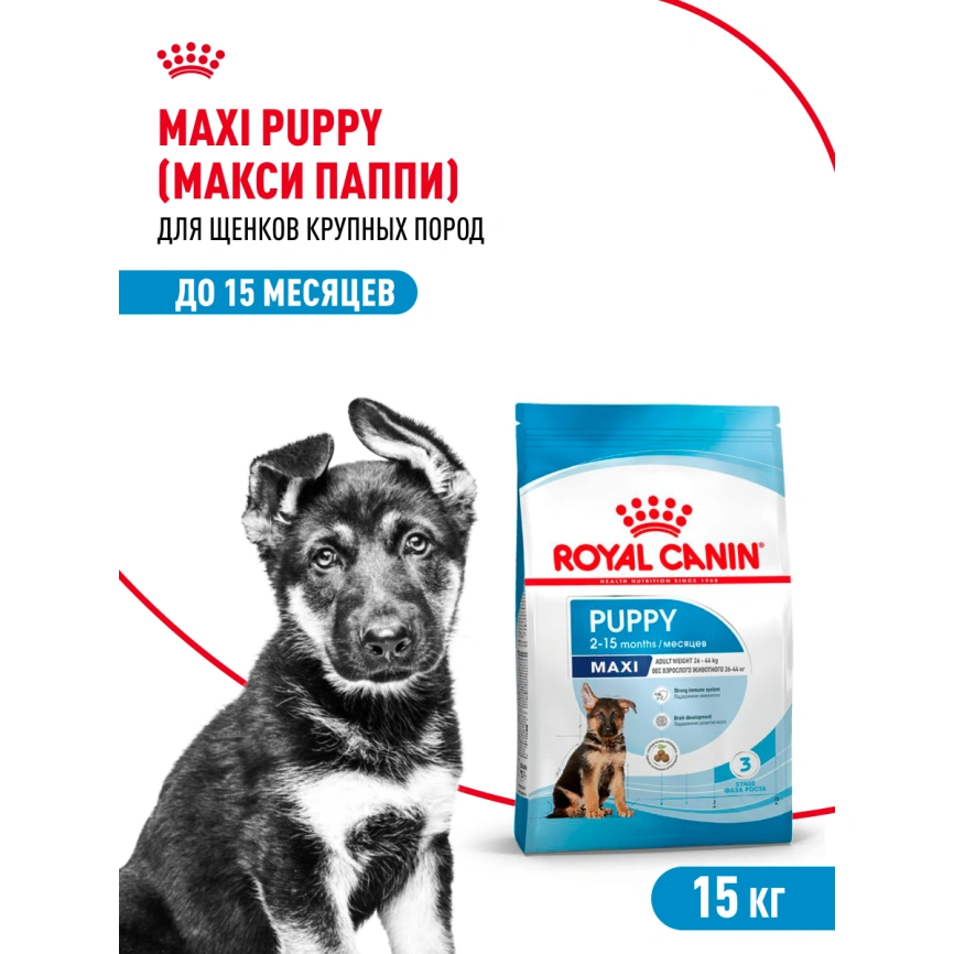 Сухой корм Royal Canin Maxi Puppy для щенков, 15 кг фото 12