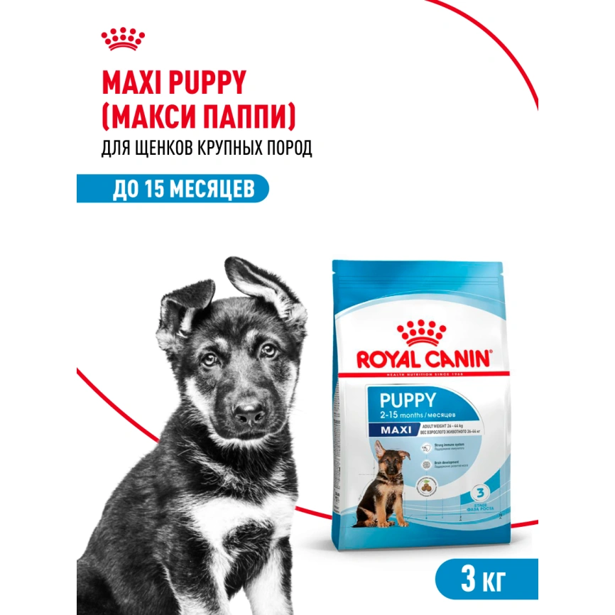 Сухой корм Royal Canin Maxi Puppy для щенков, 3 кг фото 17