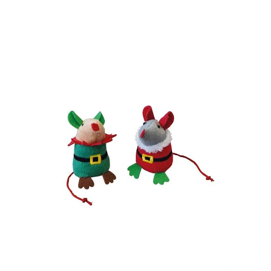 Игрушка NOBBY для кошек, Мышка Santa, дисплей, 36 шт, 8,5 см фото 1