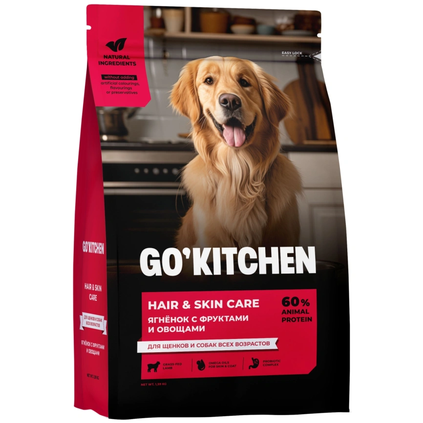 Сухой корм Go'Kitchen Lamb для щенков и собак всех возрастов, с ягненком, 5,44 кг фото 3