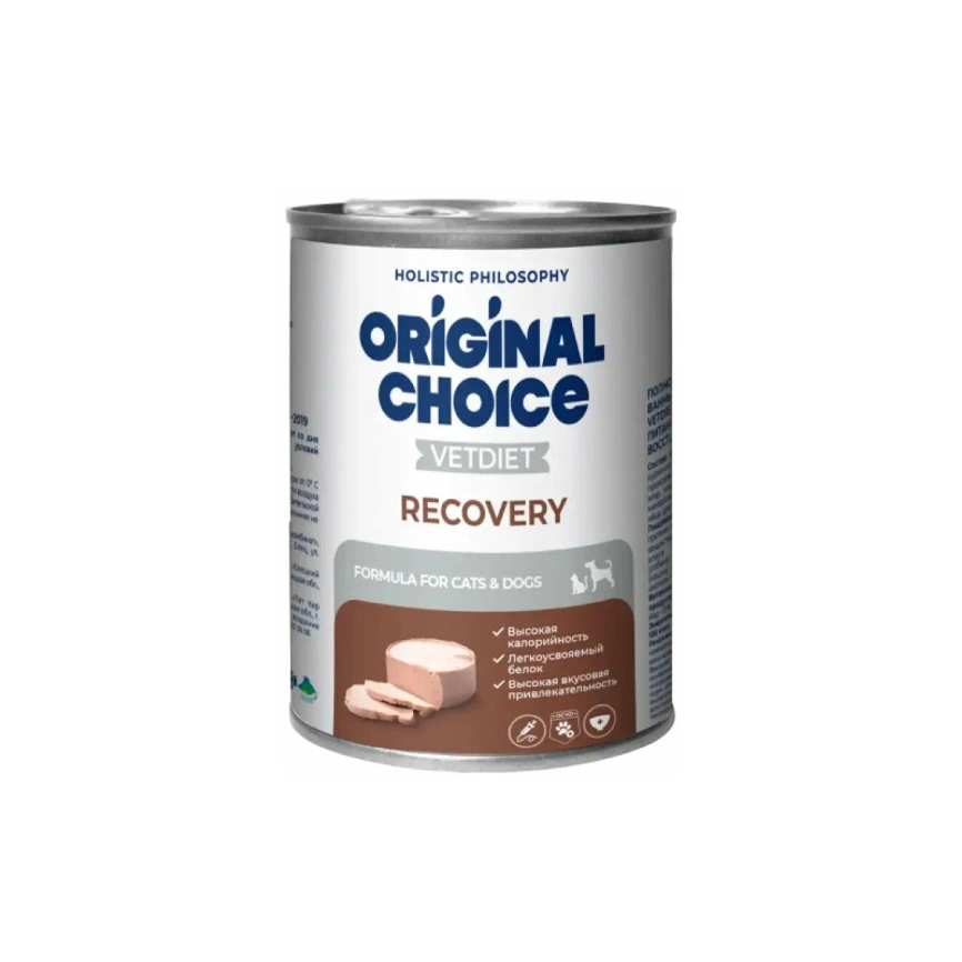 Влажный корм ORIGINAL CHOICE Veterinary Diet Recovery Dog & Cat, 340 г фото 1