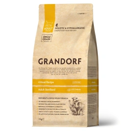 Сухой корм Grandorf Turkey Sterilised для стерилизованных кошек, 2 кг