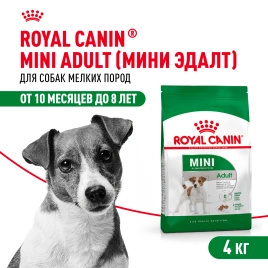 Сухой корм Royal Canin Mini Adult для взрослых собак, 4 кг