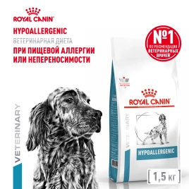 Сухой корм Royal Canin Hypoallergenic для собак, 1.5 кг