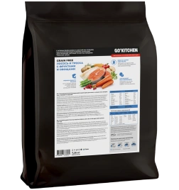 Сухой корм Go'Kitchen Salmon & Cod для котят и кошек всех возрастов, с лососем и треской, 7,26 кг