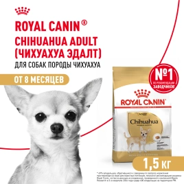 Сухой корм Royal Canin Chihuahua Adult для собак породы чихуахуа, 1.5 кг