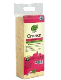 Опилки Зверьё Моё яблоко прессованные, 20 л, 700 г