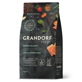 Сухой корм Grandorf Fresh Cat для стерилизованных кошек лосось с бататом 400 г