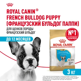 Сухой корм Royal Canin French Bulldog Puppy для щенков, 3 кг