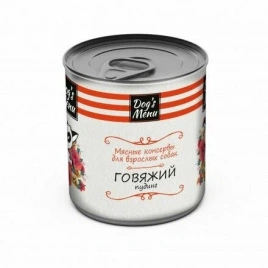 Влажный корм Dog`s Menu Beef для взрослых собак говяжий пудинг, 750 г