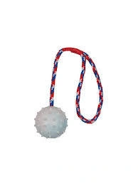 Игрушка NOBBY для собак, Мяч С Веревкой и Колокольчиком, 5 см