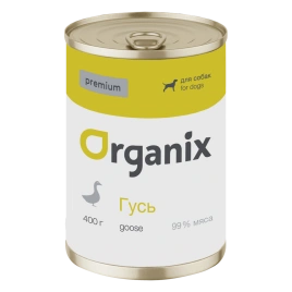 Влажный корм Organix Preventive Line для собак с гусем 99%, 400 г