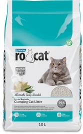 Наполнитель Ro Cat для кошачьего туалета, комкующийся без пыли, с ароматом марсельского мыла, 10 л