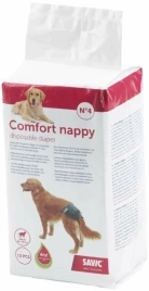 Подгузники SAVIC Comfort Nappy для собак, №4 черные 40-, 12 шт, 48 см