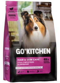 Сухой корм Go'Kitchen Duck для щенков и собак всех возрастов, с уткой, 5,44 кг
