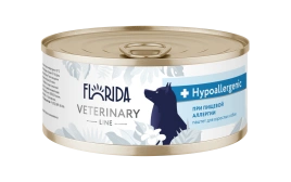 Влажный корм FLORIDA Veterinary диетический Hypoallergeniс для взрослых собак при пищевой аллергии, 100 г