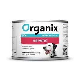 Влажный корм Organix Preventive Line Hepatiс для собак поддержание здоровья печени у взрослых собак, 240 г