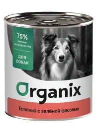 Влажный корм Organix Preventive Line Veal & Beans для собак Телятина с зеленой фасолью, 75 г