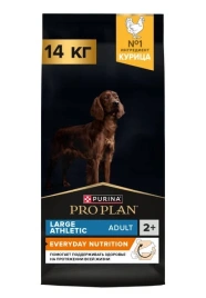 Сухой корм PRO PLAN Chicken для взрослых собак крупных пород с атлетическим телосложением, с высоким содержанием курицы, 14 кг