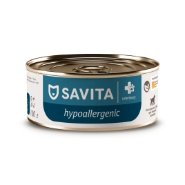 Влажный корм SAVITA Preventive Line Hypoallergeniс для взрослых собак при пищевой аллергии, 100 г
