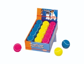Игрушка NOBBY для собак, дисплей, мяч теннисный, 15 шт, 6,5 см