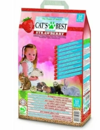 Наполнитель Cat`s Best Universal для кошачьих туалетов, древесный клубника, 10 л