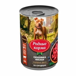 Влажный корм Родные корма для собак, скоблянка мясная по-городецки, 410 г