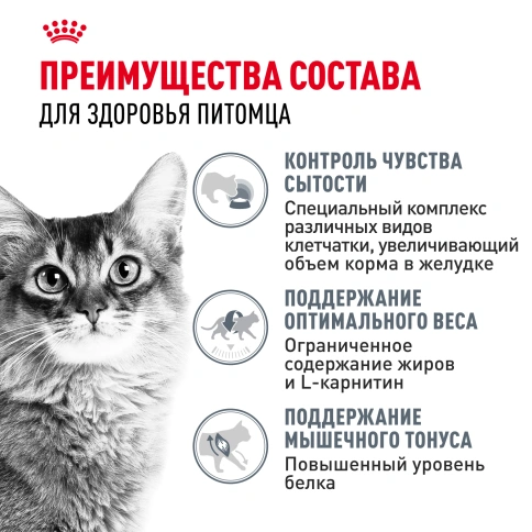 Влажный корм Royal Canin Light Weight Care в соусе для взрослых кошек, склонных к полноте, пауч, 85 г фото 3