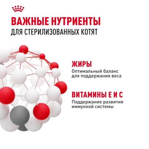 Влажный корм Royal Canin Kitten Sterilised в соусе для стерилизованных котят до 12 месяцев, пауч, 85 г фото 5
