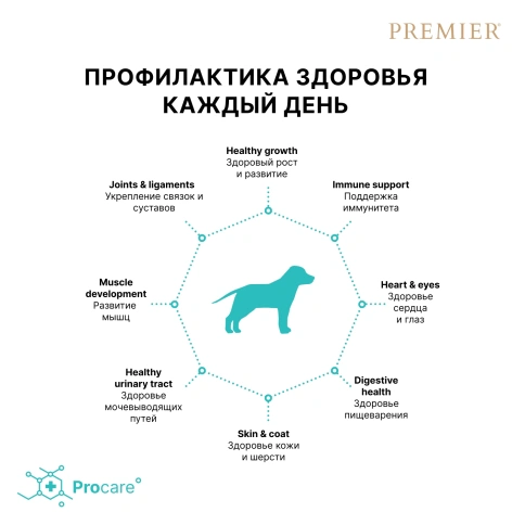 Сухой корм Premier Dog Turkey Junior Medium & Maxi для юниоров средних и крупных пород, 10 кг фото 4