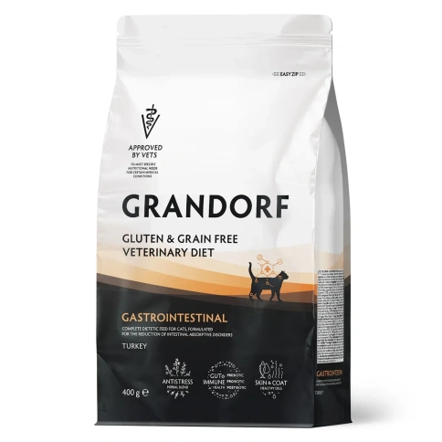 Сухой корм Grandorf Veterinary Gastrointestinal для кошек при расстройствах пищеварения, 400 г фото 1