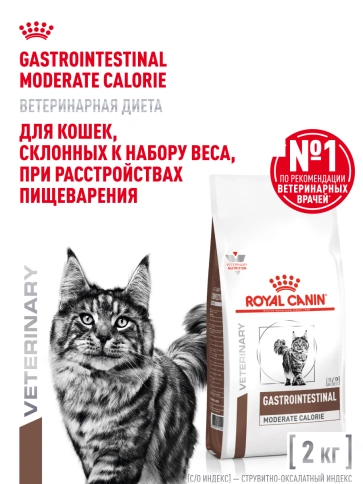 Сухой корм Royal Canin Gastrointestinal Moderate Calorie для кошек, 2 кг фото 15