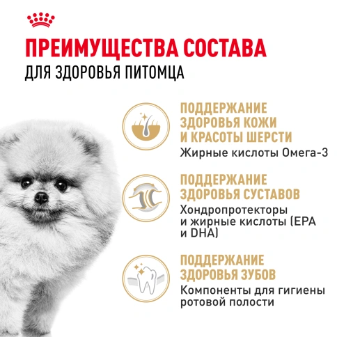 ухой корм Royal Canin Pomeranian Adult для собак породы померанский шпиц, 1.5 кг фото 3