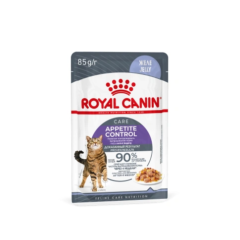 Влажный корм Royal Canin Appetite Control Care в желе для взрослых кошек, для контроля выпрашивания корма, пауч, 85 г фото 11
