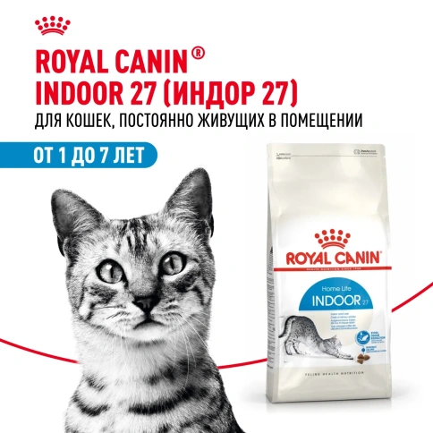 Сухой корм Royal Canin Indoor для кошек, 200 г фото 1